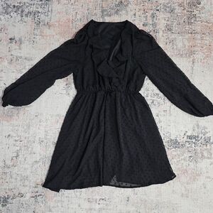 #23 SHEIN Black Eyelet Dress